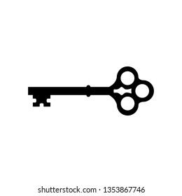 Key icon symbol vector. on white background editable