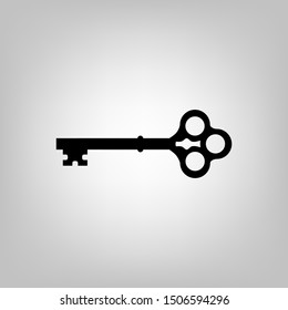 Key icon symbol vector. on white background editable