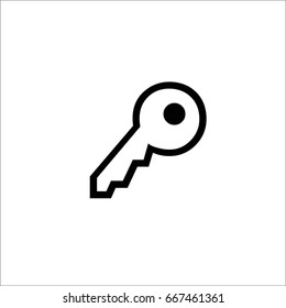 Key Icon . Key symbol for your web site design, logo, app,