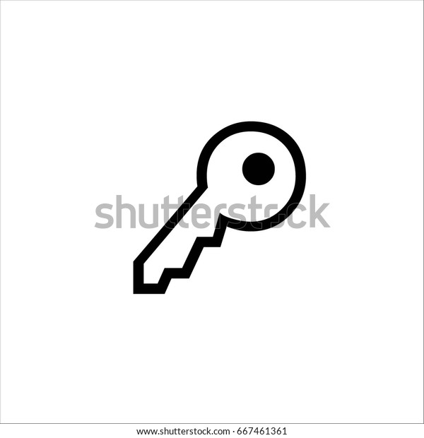 Key Icon . Key symbol for your web site design,\
logo, app,