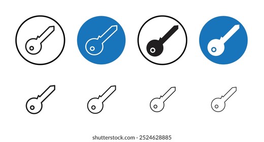 Key icon Thin line art collection