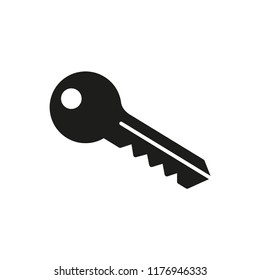 key icon in trendy flat design vector logo template