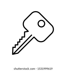 key icon trendy flat design