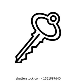 key icon trendy flat design