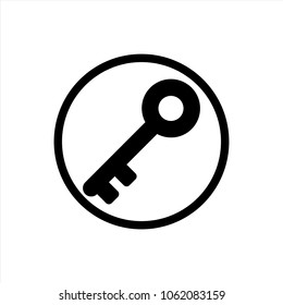 key icon in trendy flat style isolated on background. key icon page symbol for your web site design key icon logo, app, UI. Dollar icon Vector illustration, EPS10.