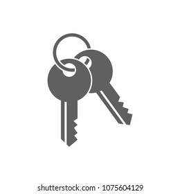 Key icon in trendy flat style isolated on white background. Symbol for your web site design, logo, app, UI. Vector illustration, EPS