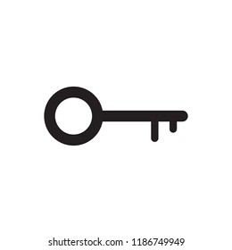 Key icon in trendy flat style isolated on background. Key icon page symbol for your web site design Key icon logo, app, UI. Key icon Vector illustration, EPS10.