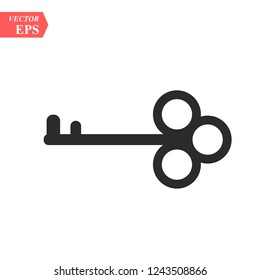 Key icon in trendy flat style isolated on background. Key icon page symbol for your web site design Key icon logo, app, UI. Key icon Vector illustration, EPS10.
