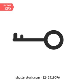 Key icon in trendy flat style isolated on background. page symbol for your web site design Vector illustration, EPS10.