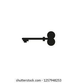 Key icon in trendy flat style isolated on background. Key icon page symbol for your web site design logo, app, UI. Vector illustration,