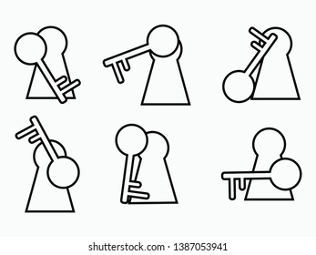 Key icon in trendy flat style isolated on background. Key icon page symbol for your web site design Key icon logo