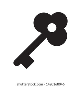 Key icon in trendy flat style design. Vector graphic illustration. Suitable for website design, logo, app, and ui. EPS 10.