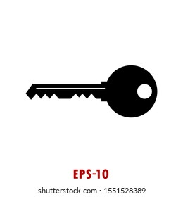 Key Icon in trendy flat style isolated on grey background. Key symbol for your web site design, logo, app,Vector illustration.