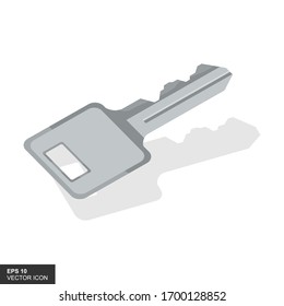 Key Icon in trendy flat style isolated on white background. Key symbols for your web site design, logos, and apps. Vector illustration.