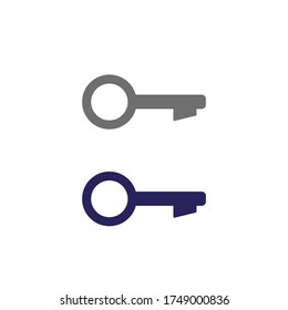 Key icon in trendy flat style isolated on background. Key icon page symbol for your web site design Vector illustration,