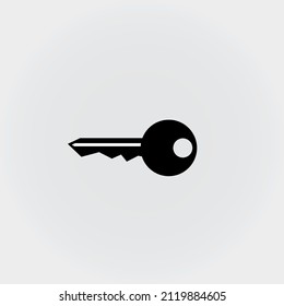 Key Icon in trendy flat style isolated on grey background. Key symbol for your web site design, logo, app, UI.