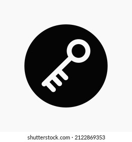 Key icon in trendy flat style isolated on background. Key icon page symbol for your web site design Key icon logo, app, UI. Key icon Vector illustration . 10 Eps.