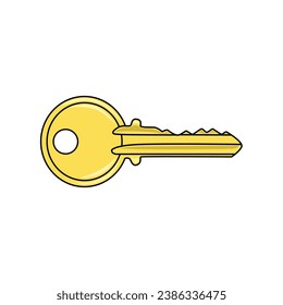 Key Icon in trendy flat style isolated on Whaite background. Key symbol for your web site design, logo, app, UI. Vector illustration