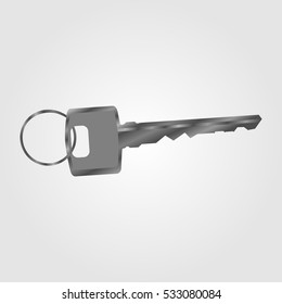 Key Icon in trendy flat style isolated on grey background. Key symbol for your web site design, logo, app, UI. Vector illustration, EPS10.