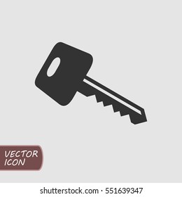 Key Icon in trendy flat style