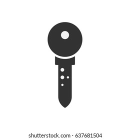 Key Icon in trendy flat style isolated on grey background. Key symbol for your web site design, logo, app or UI. Vector illustration  EPS10