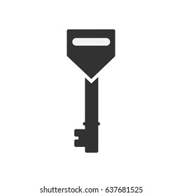 Key Icon in trendy flat style isolated on grey background. Key symbol for your web site design  logo  app  UI. Vector illustration  EPS10