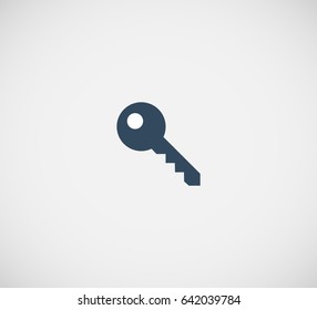Key Icon in trendy flat style isolated on grey background. Key symbol for your web site design, logo, app, UI. Vector illustration,