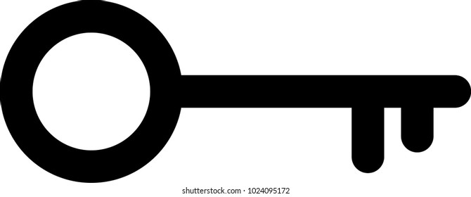 Key icon vector 