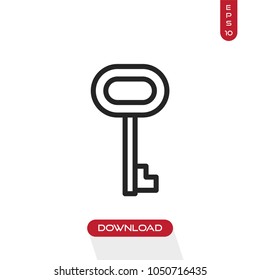 Key icon vector