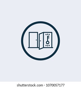Key icon vector