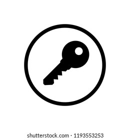 Key icon. Key vector icon
