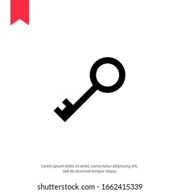 Key icon. Key vector icon