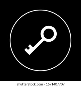 Key icon. Key vector icon