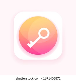 Key icon. Key vector icon