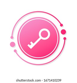 Key icon. Key vector icon