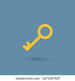Key icon. Key vector icon