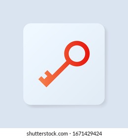 Key icon. Key vector icon
