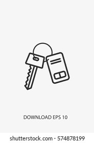 Key icon, Vector