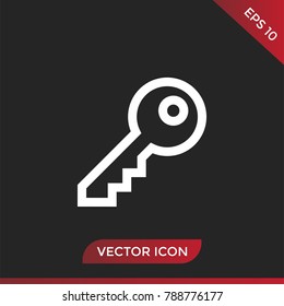 Key icon vector