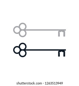 Key icon vector ,and home logo template