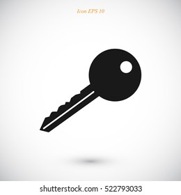 key icon, vector best flat icon, EPS