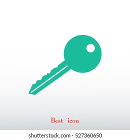 key icon, vector best flat icon, EPS