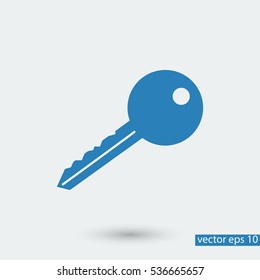 key icon, vector best flat icon, EPS