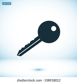 key icon, vector best flat icon, EPS