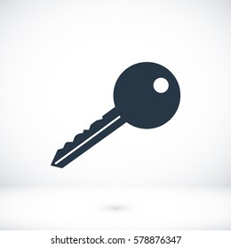 key icon, vector best flat icon, EPS