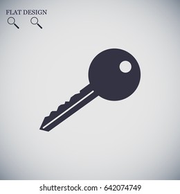 key icon, vector best flat icon, EPS