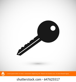 key icon, vector best flat icon, EPS