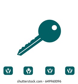 key icon, vector best flat icon, EPS