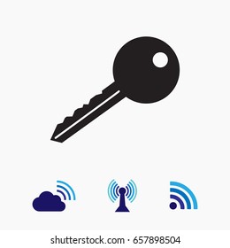 key icon, vector best flat icon, EPS
