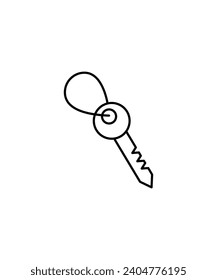 key icon, vector best line icon.